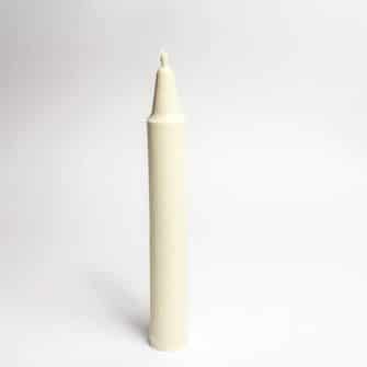 Świeca z wosku pszczelego biała