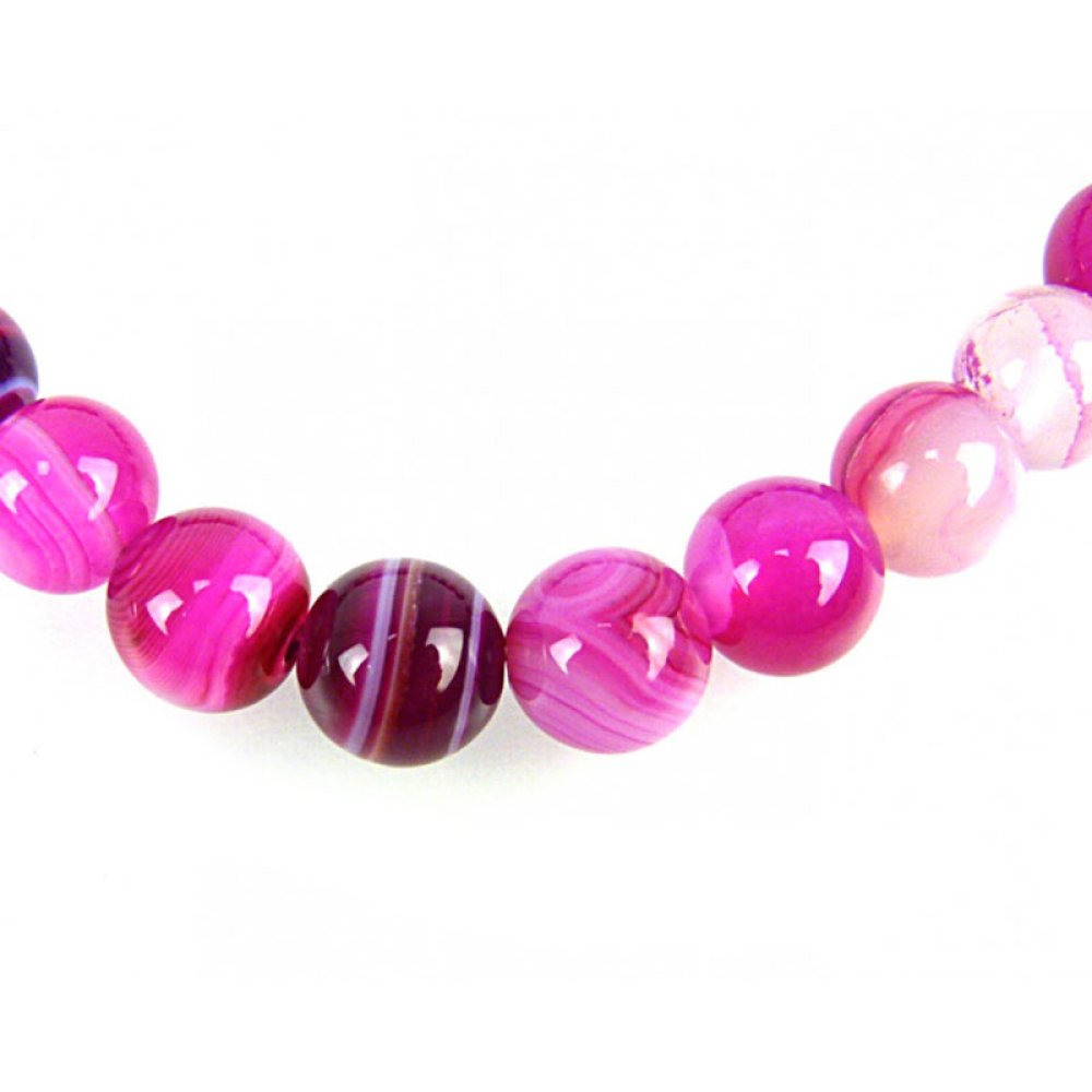 Bransoletka Agat Różowy Miłość i Pojednanie zbliżenie