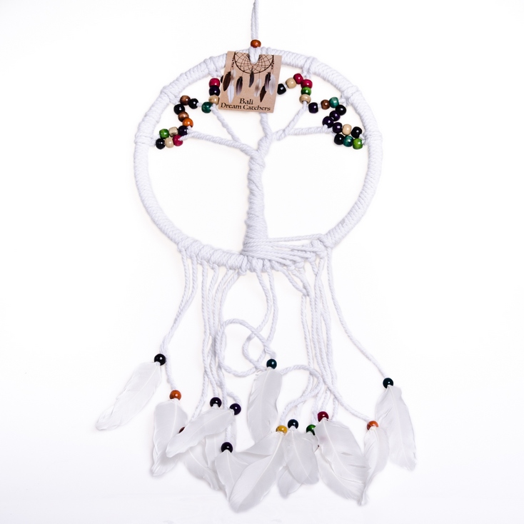 Łapacz snów drzewo życia biały