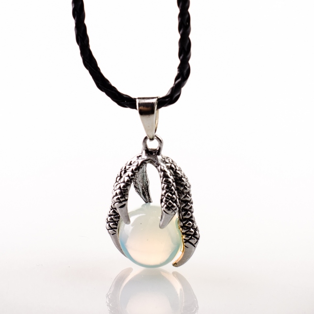 Duży naszyjnik smoczy pazur - Opalite-4