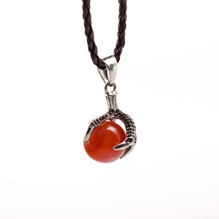 naszyjnik smoczy pazur Karneol