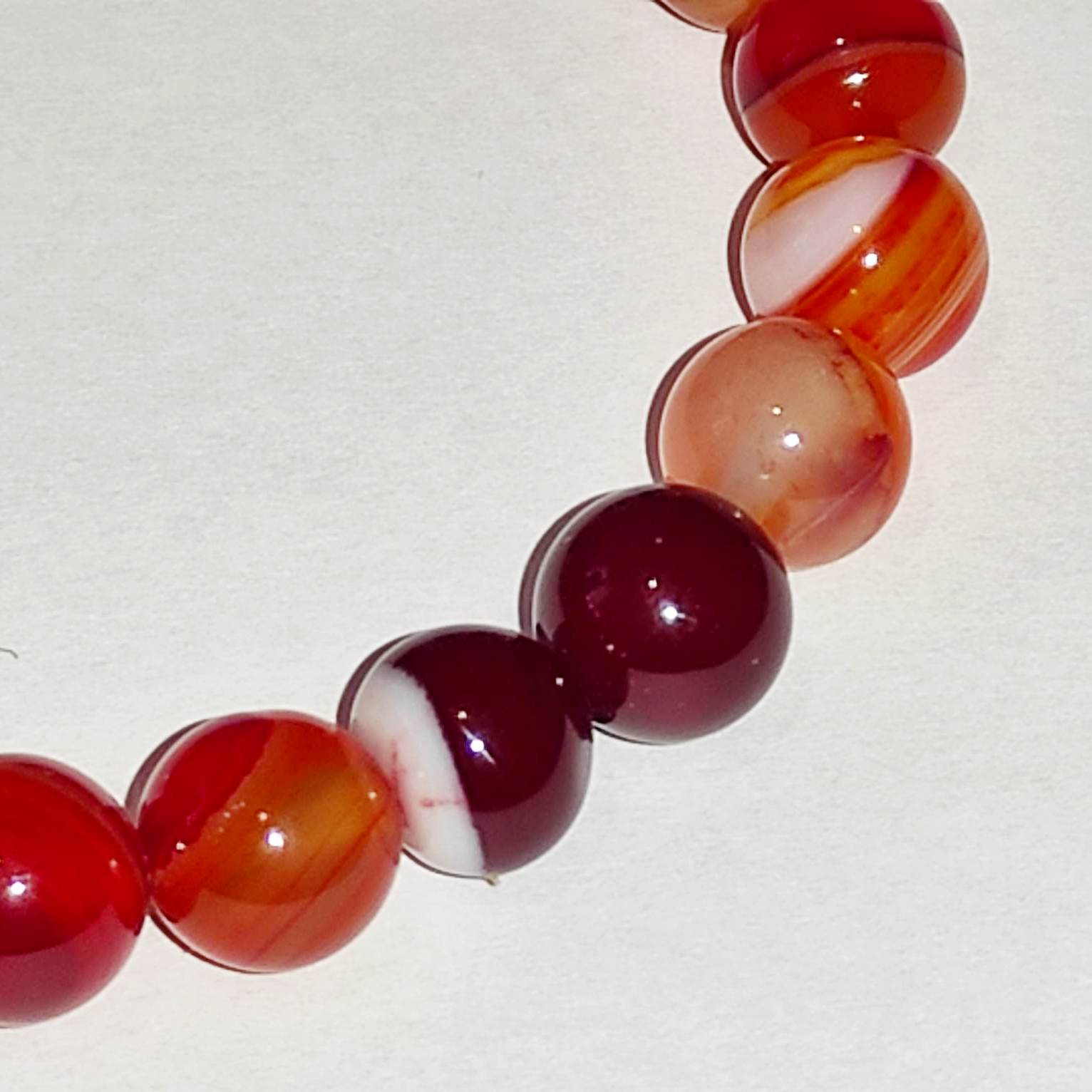 Bransoletka Agat ognisty